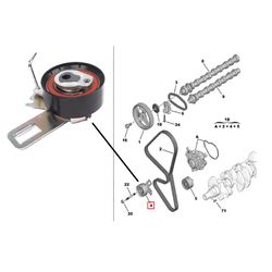 TENSOR CORREIA DENTADA JUMPY, EXPERT, SCUDO 1.5 DIESEL - 155253938 - AUTOPEÇAS TUNICAR