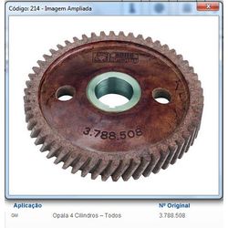 Engrenagem do comando Opala 4 cilindros (Fibra) - APL214 - AUTOPEÇAS TUNICAR