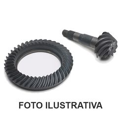 Coroa e Pinhão 45x11 dentes Ranger e Troller. Com diferencial Dana 44.3 - BA401379X - AUTOPEÇAS TUNICAR