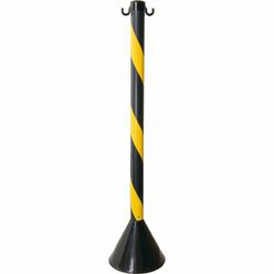 PEDESTAL PLASTICO ZEBRADO PT/AM - 90CM - PLASTCOR ... - Tutela EPI - EPIs em BH, equipamentos de proteção individual Belo Horizonte