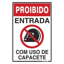 PLACA EM POLIESTIRENO 20X30CM - PROIBIDO ENTRADA C... - Tutela EPI - EPIs em BH, equipamentos de proteção individual Belo Horizonte