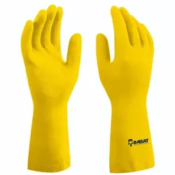 LUVA DE LATEX FORRADA AMARELA - 9 IMBAT CA 42023 -... - Tutela EPI - EPIs em BH, equipamentos de proteção individual Belo Horizonte