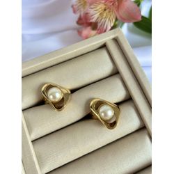 Anel Blossom Pérola Ouro - 2329 - Tutto Acessórios