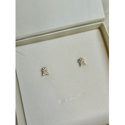 Brinco Mini Estrela Cravejado Banhado a Ouro - 277 - Tutto Acessórios