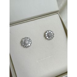 Brinco Pizza Cravejado Banhado a Ródio - 2783 - Tutto Acessórios