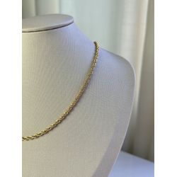 Colar Cordão Baiano Banhado a Ouro - 2475 - Tutto Acessórios