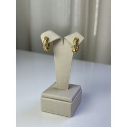 Brinco Argolinha Solaris P Banhada a Ouro - 2757 - Tutto Acessórios