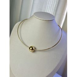 Aro Fino Esfera Banhado a Ouro - 4015 - Tutto Acessórios