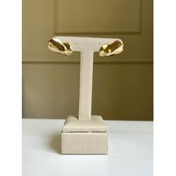 Brinco Ear Cuff Tubo Banhado a Ouro - 2790 - Tutto Acessórios