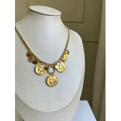 Colar Medalhas Gypsy Ouro - 4011 - Tutto Acessórios