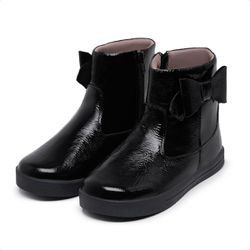 Botinha More Laço Mariah - Preto Verniz Macio Solado Preto - Tututi Calçados Infantis