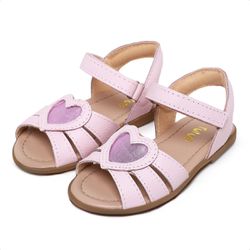 Sandália Coração - rosa baby/lilas metalizado - Tututi Calçados Infantis