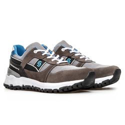 Tênis Masculino Casual em Couro Legítimo Carbon Ch... - UNDERSPORTS