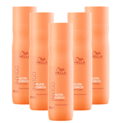 Wella Kit Nutri Enrich Nutrição Shampoo 250ml (5 Unidades) - UNIKAPRO Cosmetics