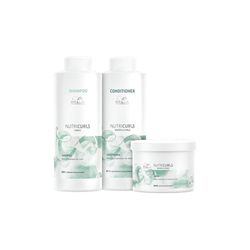 Wella Nutricurls Kit Lavatório Shampoo + Condic + Máscara - UNIKAPRO Cosmetics