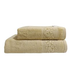 Kit Toalha Banho e Rosto Provence - Mostarda