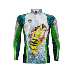 Camiseta De Pesca King Brasil UV 50 - KFF423 - UNI... - Universo Sub