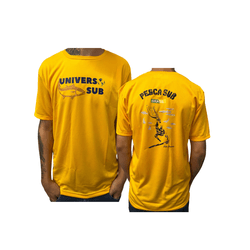 Camiseta Dryfit Amarelo - Universo Sub - CAAMA01 - Universo Sub