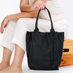 Bolsa de Couro - ÉVORA - Preta