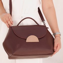 Bolsa de Couro - NASCENTE - Madeira e Bali