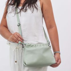 Bolsa de Couro - HARMONIA - Pistache