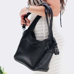Bolsa de Couro - SONHAR - Preta