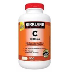 Vitamina C Kirkland 1000 Mg 500 Unidades - 6298 - USA PARA VOCÊ LOJINHA