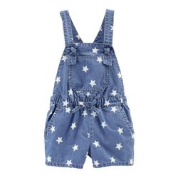 Jardineira Infantil Menina OshKosh Estrelas - 2600 - USA PARA VOCÊ LOJINHA