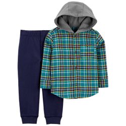 Conjunto Calça e blusa Manga Longa Xadrez Carter's... - USA PARA VOCÊ LOJINHA