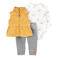 Conjunto Carter's 3 peças Body Calça e Colete Amar... - USA PARA VOCÊ LOJINHA