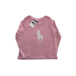 Blusa Manga Longa Rosa Polo Ralph Lauren - 1532 - USA PARA VOCÊ LOJINHA