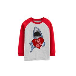 Camiseta Carter's Tubarão Free Hugs - 1705 - USA PARA VOCÊ LOJINHA