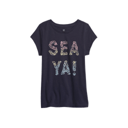 Camiseta Infantil Gap Sea Ya! Original - 2265 - USA PARA VOCÊ LOJINHA