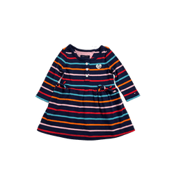 Vestido Tommy Hilfiger Manga Longa Listrado Colori... - USA PARA VOCÊ LOJINHA