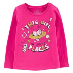  Blusa Infantil Menina Manga Longa Rosa OshKosh - ... - USA PARA VOCÊ LOJINHA