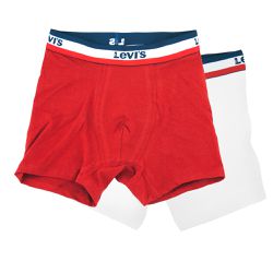 Kit 2 Cuecas LEVI'S Boxer Logo Vermelho e Branco -... - USA PARA VOCÊ LOJINHA