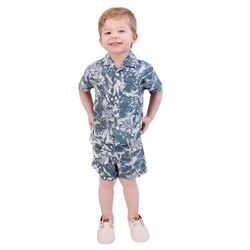 Conjunto Infantil Menino Camisa e Short Verão DKNY... - USA PARA VOCÊ LOJINHA