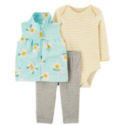 Conjunto Infantil Menina com 3 peças Carter's - 6... - USA PARA VOCÊ LOJINHA