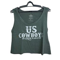 Cropped Feminino Cavado Verde Oliva - USC-CFC-003 - USCOWBOYS