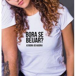 Camiseta Baby Look Bora Se Beijar Opções Sim Ou Cl... - USE CLAN