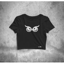 Cropped Camiseta Feminino Coruja Estampa Animal Ex... - USE CLAN