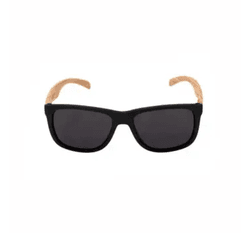 Óculos de Sol Clássico Madeira Maré Preto UV400 - DOOD