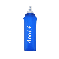 Garrafa Squeeze Azul Silicone Dobrável Soft - 500m... - DOOD