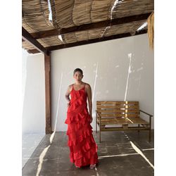 Vestido Marcela Vermelho - USEDOAVESSO