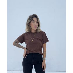 T-shirt Básica Marrom - USEDOAVESSO