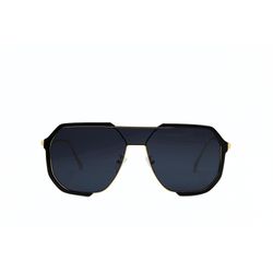 Óculos Cloe preto com dourado - CLOE-2 - KINS