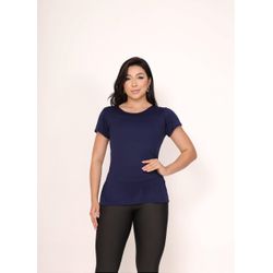Camiseta Manga Curta Elena - Azul Marinho - Use La... - Use Lari Move
