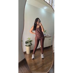 Conjunto Calça Daniela - Marrom - Use Lari Move - Use Lari Move