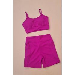 Conjunto Short Juliana - Rosa Fúcsia - Use Lari Mo... - Use Lari Move