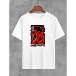 Camiseta Branca Anime Attack On Titan - CBATKOT05 - USENERD